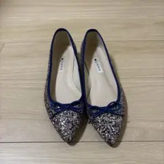 DIANA グリッター フラットシューズ