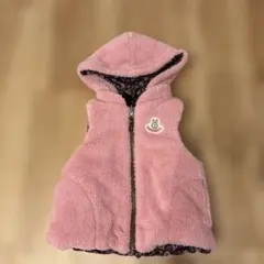 【未使用品・値下げ】TINKERBELL キッズ ボアベスト ピンク 花柄