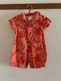 パイナップル柄 ベビー ロンパース　carter's