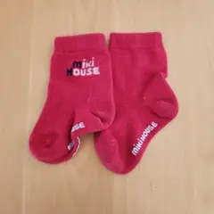 【MIKI HOUSE】ミキハウス　 赤　ベビー靴下 11-13cm