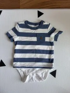 baby GAP ストライプロンパース 3-6ヶ月