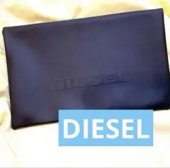 新品　DIESEL 黒 二つ折りメンズバック