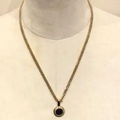 DIOR LOGO TOP GOLD NECKLACE/ゴールド/ネックレス