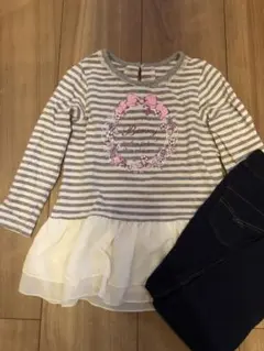 【マザウェイズ】トップス104センチ&【ベビーギャップ】レギンス105センチ