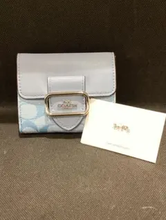 COACH Medium Corner ギンガムチェック 財布 - メルカリ
