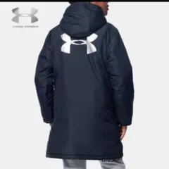 140 アンダーアーマー キッズ ベンチコート ブラック 黒 ボアコート