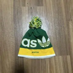 ニット帽　ビーニー　adidas ボンボンニット帽