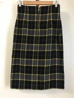ZARA ブロックチェック タイトスカート