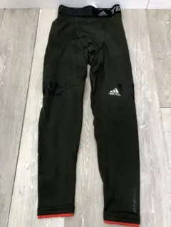 1088 アディダス TECHFIT ロングタイツ メンズ Sサイズ カーキ