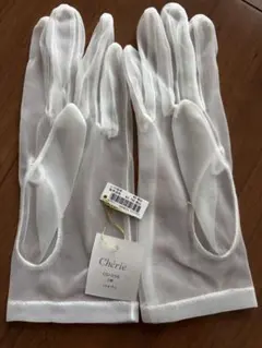 Chérie ホワイト ウェディンググローブ