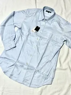 水色系 ファインクロスドビーシャツ 長袖 Lサイズ