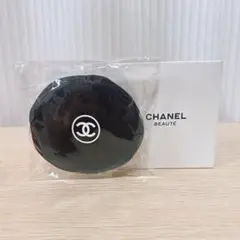 CHANEL ノベルティ ポーチ コインケース ブラック 立体ロゴ 未使用