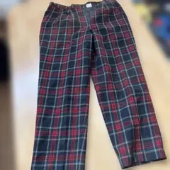 チェック柄カジュアルパンツ ウエスト88cm