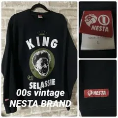ビンテージ 00s ネスタブランド　メンズL スウェット　ハイレセラシエ1世のサムネイル