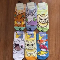 ポケモンキャラクターソックス 6足セット