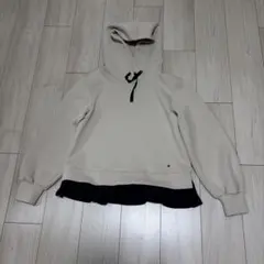 TO BE CHIC パーカー　ダンボールフリルフーディー　40