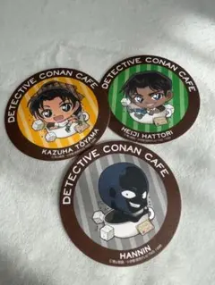 名探偵コナン カフェ コースター 3枚セット