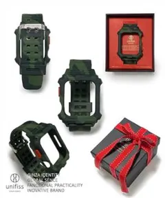 アップルウォッチ バンド コンパチブル 迷彩 38-40mm ケース