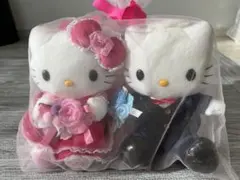 ハローキティ 新郎新婦 ぬいぐるみセット