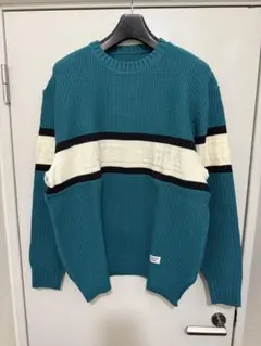 Wackomaria ロゴクルーネック ニット ワコワリア セーター L