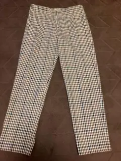 IENA レディース　チェック柄カジュアルパンツ　サイズ38
