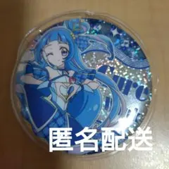 キミとアイドルプリキュア♪　キュアウィンク　BIGホログラム缶バッジ　カバー付き