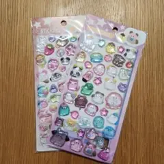 オバケ アニマル ぷっくり シール 立体シールセット おまけ付き