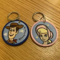 【ウッディ&ボー・ピープー】トイストーリー タグキーホルダー