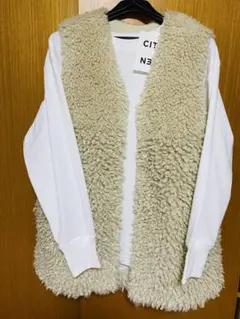 CITEN ☆シテン 新品タグ付きロンT&フェイクファー ベスト超美品セット