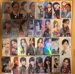 TWICE5 ミナ トレカ 4枚 クリアトレカ 1枚 トゥワイス ミナ TWICE カードサイズ ラミネートトレカ 写真 5枚