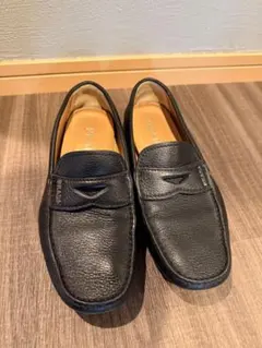 【美品】PRADA ローファー ドライビングローファー ブラック レザー　UK5のサムネイル