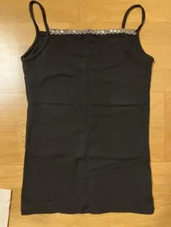COMME CA ISM ブラックキャミソール