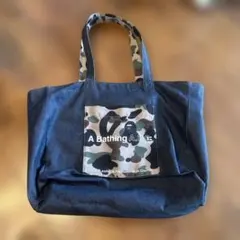 A.P.C.×A Bathing Ape コラボ迷彩リバーシブルトートバッグのサムネイル