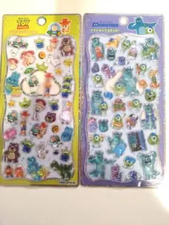 正規品　プチドロップステッカー　ディズニー　トイストーリー　モンスターズインク