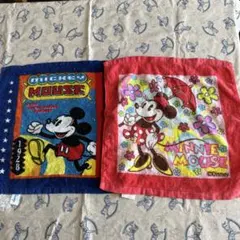 ミッキーミニーハンドタオル２点セット