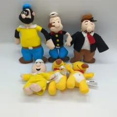 Popeye ぬいぐるみ 3体セット 1992年製 ビンテージ - メルカリ