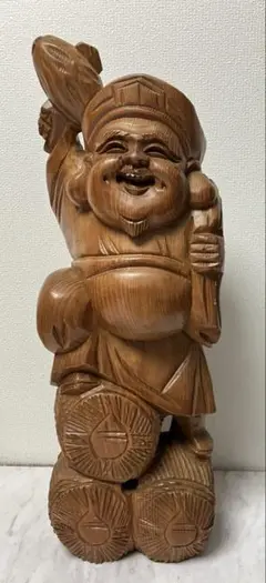 木製 木彫福の神 大黒天彫刻 高さ約63cm重さ多分20kg超 骨董時代物 2025年最新】大黒天 木彫りの人気アイテム - メルカリ