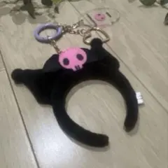 クロミカチューシャチャーム キーホルダー クロミちゃん サンリオ クロミ