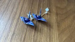ピアス　鶴