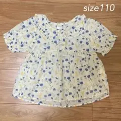 テータテート バースデイ ブラウス 花柄110