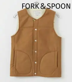 FORK＆SPOON アーバンリサーチドアーズ フェイクムートン ボアベスト