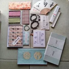 御打敷、数珠、数珠入、お経　 等　仏具セット