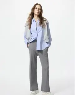 UNIQLO ウォッシャブルニットケーブルパンツ