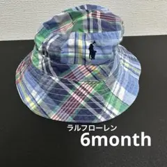 Ralph Lauren チェック柄 バケットハット ベビー帽子