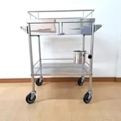 美品 サカエ CSパール ツールワゴン 取っ手付き 100㎜大型ゴム車 