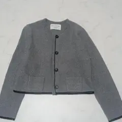 24AW MACPHEE パイピング クルーネックカーディガン