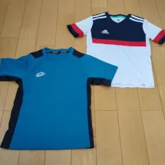 サッカーシャツ　キッズ　130cm　2枚セット　※使用品