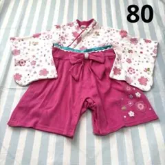 ミニー　袴ロンパース 袴風ロンパース 80ロンパース　袴