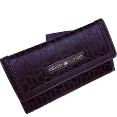 【新品】TOMMY HILFIGER ブラック 長財布　メンズ　レディース