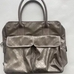 GHERARDINI ナイロン ハンドバッグ フロントポケット付き